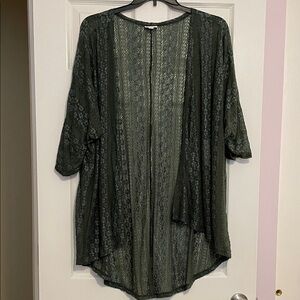LuLaRoe Olive Lace Cardigan